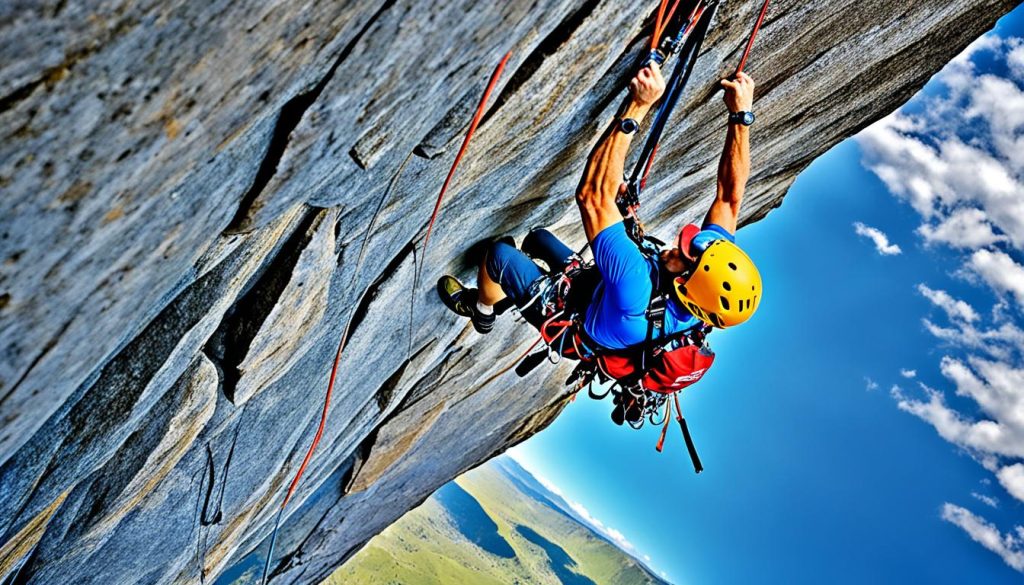 rock climbing